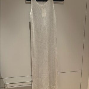 moon & madison Ivory Knit Maxi Dress